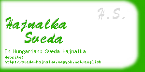 hajnalka sveda business card